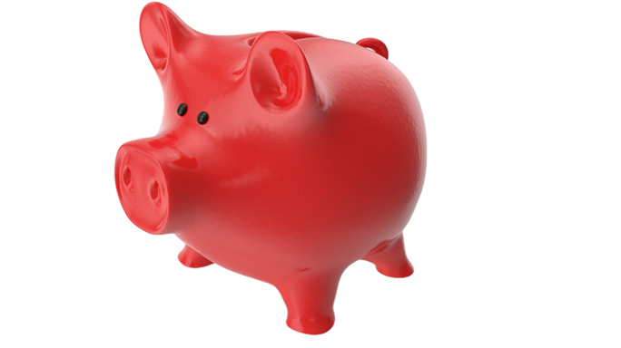 Piggy bank icon representing secure, high-performing superannuation backed by Mercer.
